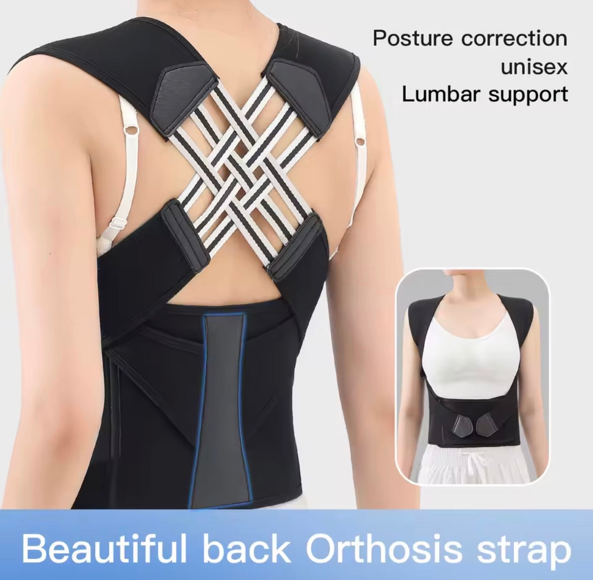Adjustable Back Posture Corrector – Relieve Neck & Shoulder Pain