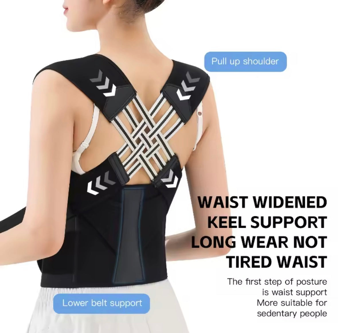 Adjustable Back Posture Corrector – Relieve Neck & Shoulder Pain