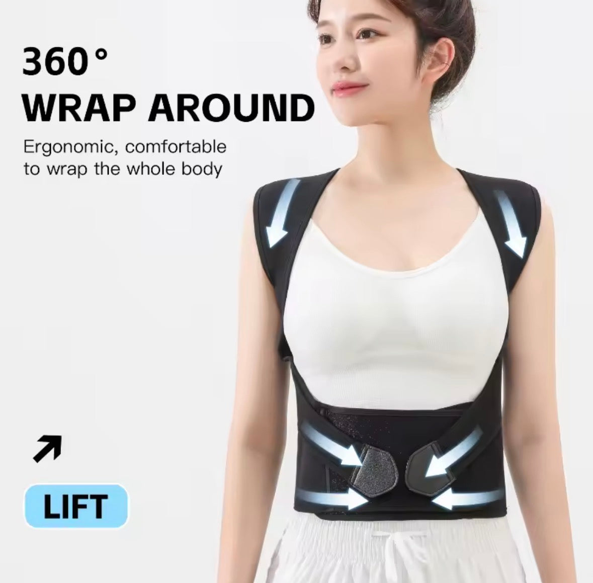 Adjustable Back Posture Corrector – Relieve Neck & Shoulder Pain